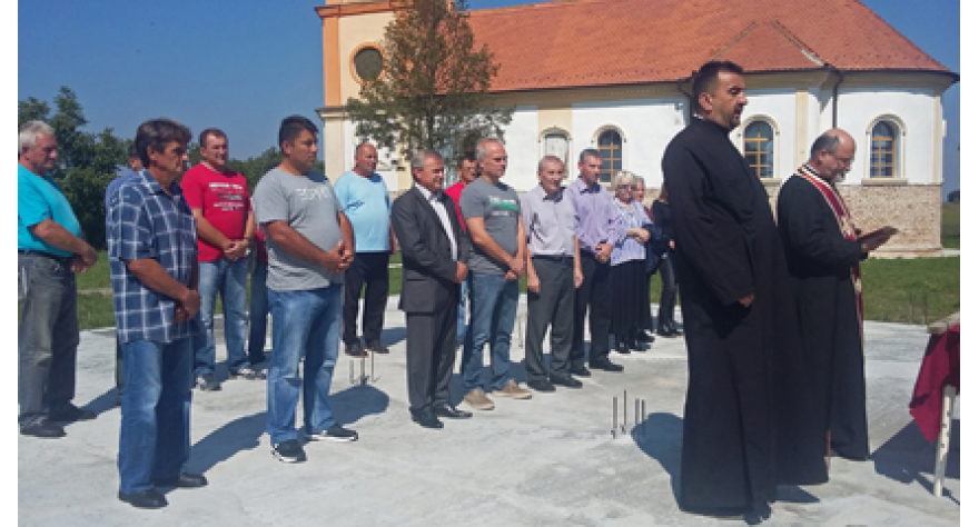 Osvećeni temelji parohijskog doma u Karlovčiću